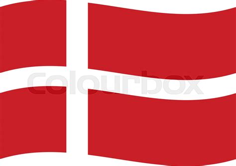 Dannebrog Flag In Vector And  Stock Vector Colourbox