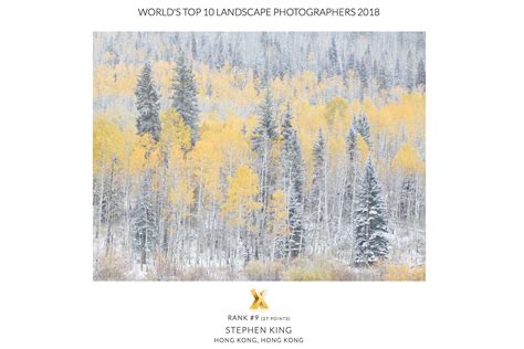Worlds Top 10 Landscape Photographer Of The Year Stephen King