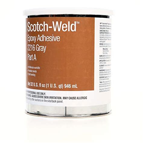 3m Scotch Weld 20358 Epoxy Adhesive 2216 Part Ba Gray 1 Gal Kit