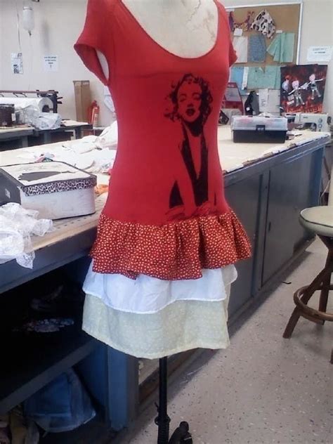 Reconstructed T Shirt Into A Dress · A T Shirt Dress · Dressmaking On