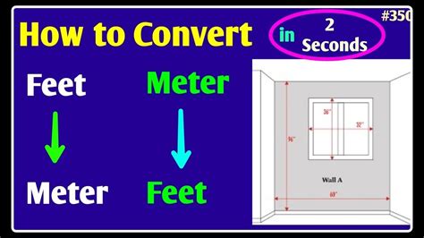Convert Feet To Meter And Meter To Feet Feet To Meter Meter To Feet