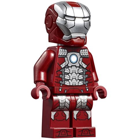 Lego Marvel Iron Man Minifigure Mark 43 Armor Suit Hero Tony Stark