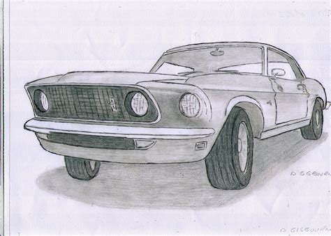 67 Mustang Drawing At Getdrawings Free Download