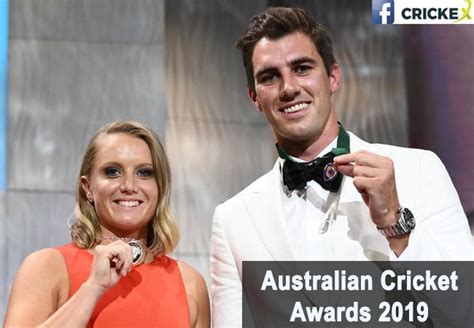 Cummins Receives Ab Medal At 2019 Australian Cricket Awards Crickex