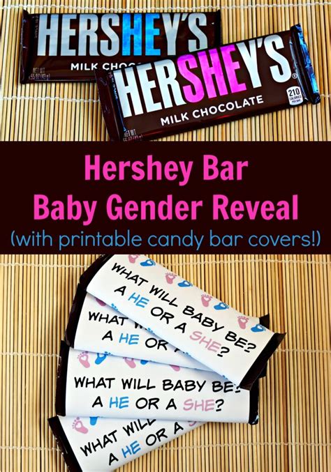 Free printable candy bar wrapper templates katarinas paperie. Cheap and Easy Baby Gender Reveal Idea Using Hershey Bars ...
