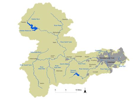 Catchment Plan Map Tyne Rivers Trust