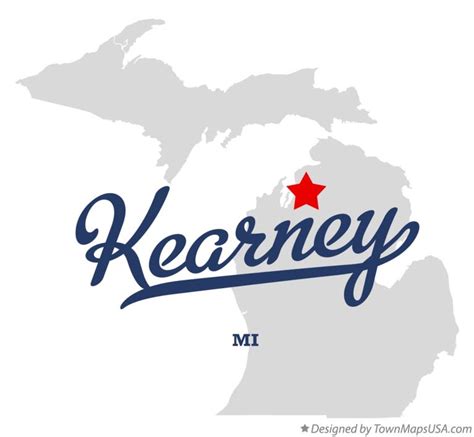 Map Of Kearney Mi Michigan