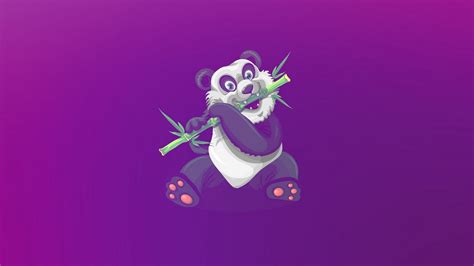 Download Wallpaper 1600x900 Panda Art Bamboo Cute Widescreen 169 Hd