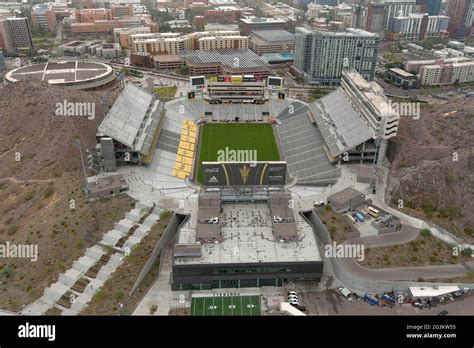 An Aerial View Of Sun Devil Stadium On The Campus Of Arizona State