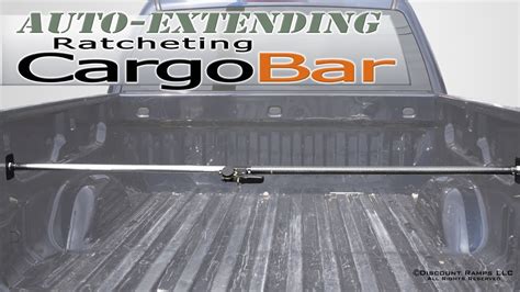 Rubber Trunk Divider Ratcheting Secure Cargo Bar Pickup Truck Keeper