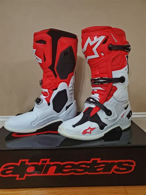 Alpinestars tech 3 white us size 5. BRAND NEW Alpinestars Tech 10 red/white Boots size 11 ...