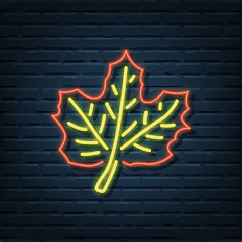 Maple Leaf Neon Sign Maple Leaf Vector Art Projects To Try Clip Art