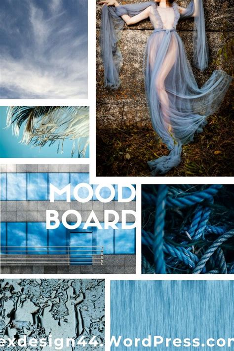 Blue Dress Moodboard Inspiration Fashion Ideas Voss Bottle Water
