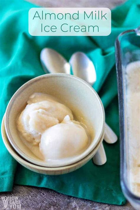 Ice cream always attracts people of all age groups.and what's even better is that it can be made right at home. Vanilla Homemade Almond Milk Ice Cream | Low Carb Yum
