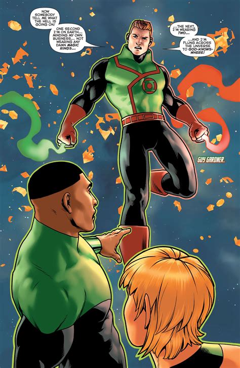 DC COMICS Guy Gardner Green Lantern Corps Red Lantern Green