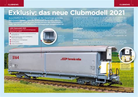 Hier finden sie die neuheiten kataloge von märklin, minitrix, roco, fleischmann, piko, brawa und esu als pdf download SPUR G NEWS Neuheiten 2021 von LGB