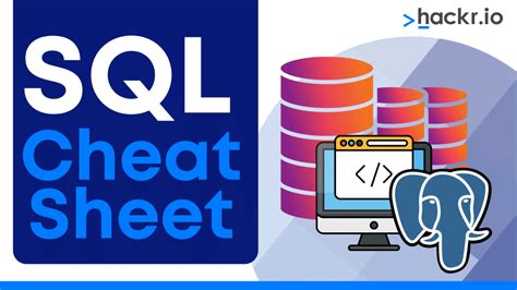 SQL Cheat Sheet For Quick Reference PDF Download