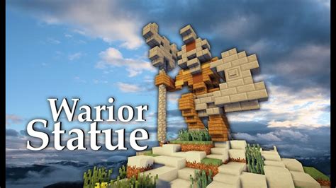 Minecraft Medieval Warrior Statue Tutorial By Thebello Youtube