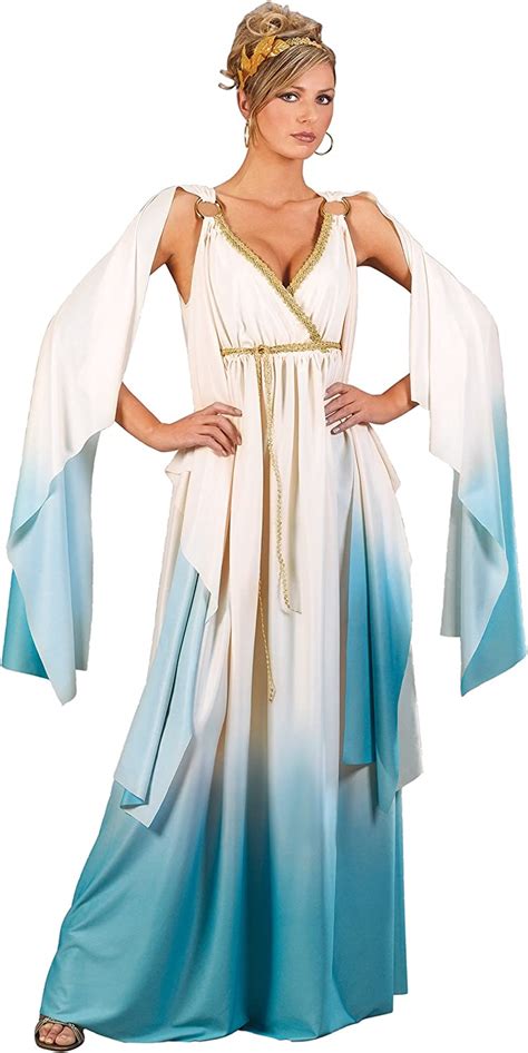 fun world womens women s greek goddess fancy dress costume blue white xs amazon it moda