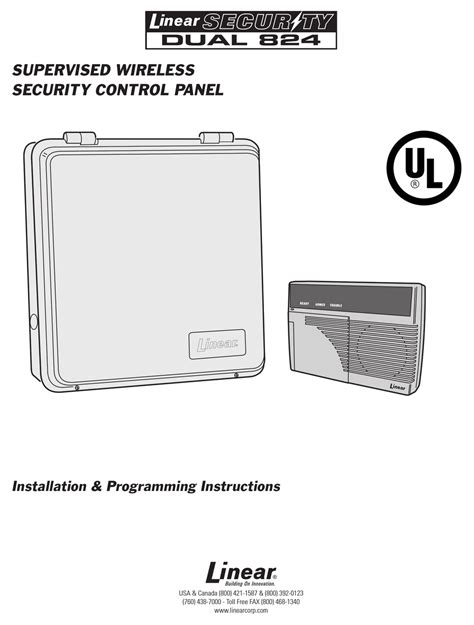 Linear Security Dual 824 Installation And Programming Instructions Pdf