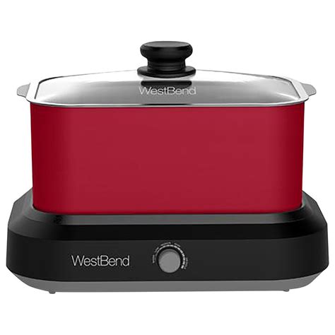 Westbend Westbend 6 Qt Versatility Slow Cooker With Tote In Red Nfm