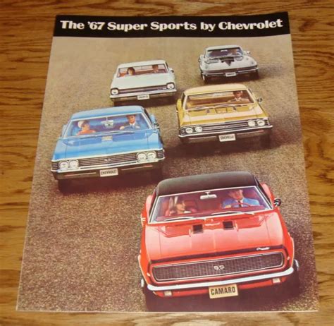 1967 Chevrolet Super Sports Sales Brochure 67 Chevy Camaro Corvette