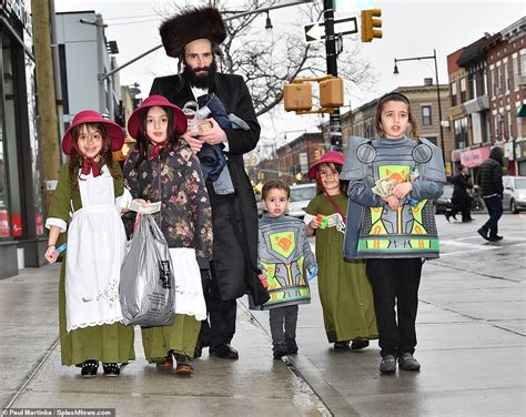 Jewish Children Flood The Streets Of Brooklyn In Colorful Costumes For