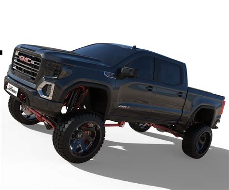 3d Model 2020 Gmc Sierra At4 Cencal Truck Cgtrader