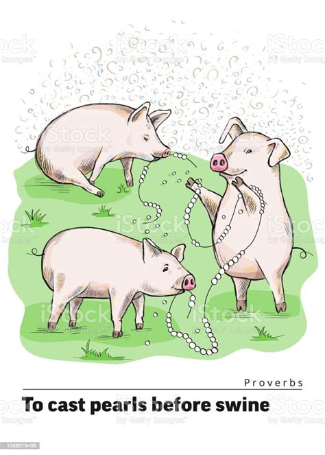 A Series Of Postcards With A Piglet Proverbs And Sayings Do Not Throw