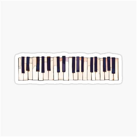 Paper Custom Songlyric Piano Sticker Stickers Paper And Party Supplies