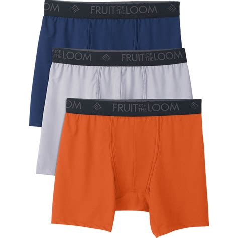 Men New Fruit Of The Loom Men S Breathable Boxer Briefs Pack Of