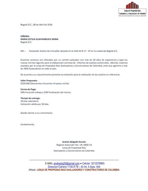 Carta De Cotizacion Ejemplos Y Formatos Word Pdf Images