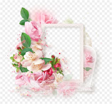 Flower Frame For Photoshop — Delight — Картинки и Рисунки