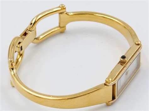 Elegant Ladies Gucci 1500 L Gold Plated Bracelet Watch With Etsy Uk