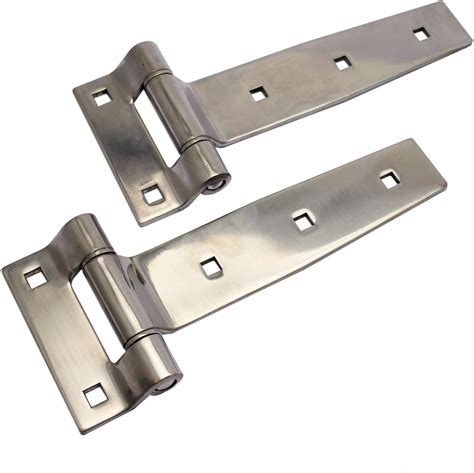 Tch Hardware 2 Pack 8 Polished Stainless Steel Strap Tee T Hinge