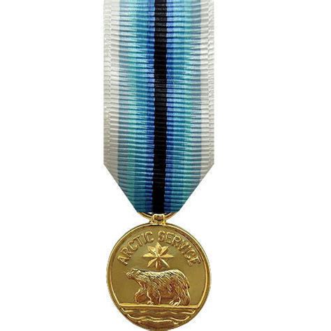 Uscg Arctic Service Anodized Miniature Medal Vanguard Industries