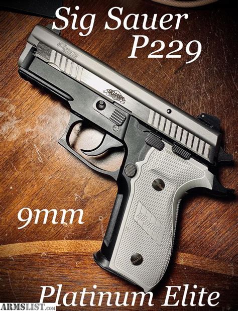 Armslist For Sale Sig Sauer P229 Platinum Elite 9mm