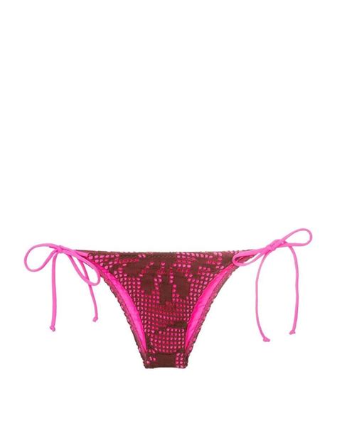 Cecilia Prado Open Knit Bikini Bottoms In Pink Lyst