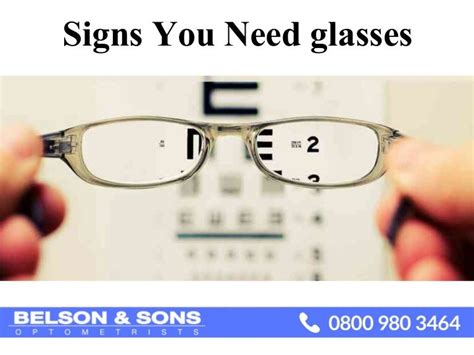 Signs You Need Glasses