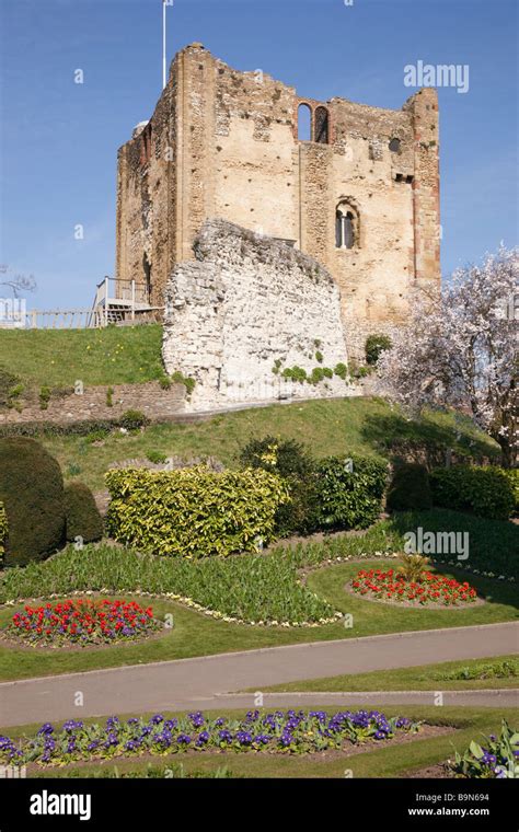 Guildford Surrey England Uk Guildford Castle 12th Century Tower Keep In
