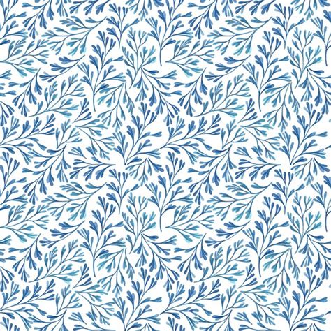 Premium Photo Seamless Pattern Of Watercolor Plants