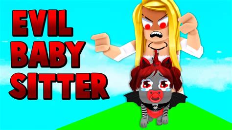 Escape The Evil Baby Sitter Roblox Obby Youtube