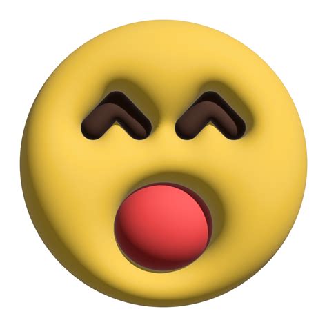 Emoticon Emoji 3d Gähnen 25945196 Png