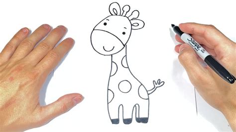 Cómo Dibujar Una Girafa Para Niños Youtube