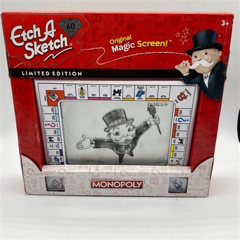 Spin Master Toys Etch A Sketch 6th Anniversary Monopoly Edition