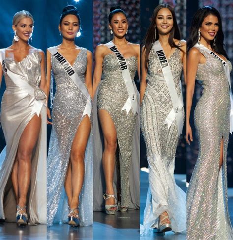 Silver Evening Gowns From The Miss Universe 2018 Pageant Pageant