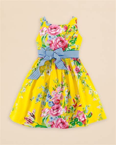 Ralph Lauren Girls Floral Dress Sizes 2 6x Kids Bloomingdales