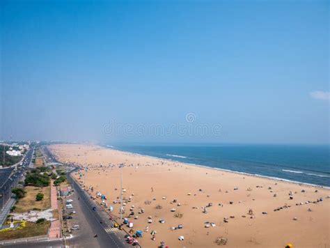Marina Beach In Chennai City Editorial Stock Image Image Of Coast Bengal 110159304