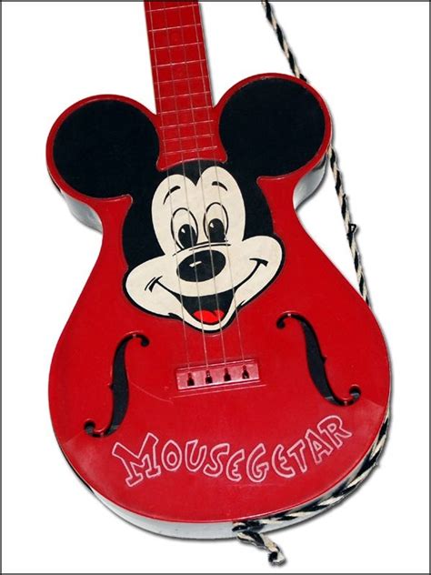 1950s Mickey Mouse Guitar Nostalgic Treats And Toys Pinterest