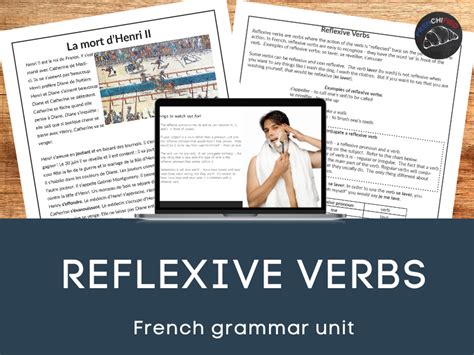French Grammar Lesson Reflexive Verbs Present Tense Teaching Resources